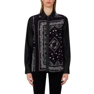 Liu Jo Dames, Blouses & Shirts, Zwart, Maat: XS Denim