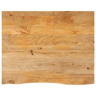 Berkfield Home Table Top Live Edge 90x80x2.5 cm Solid Wood Mango in Brown