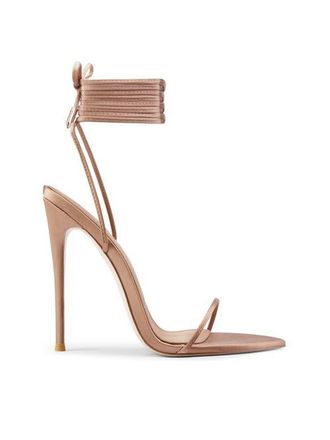 Femme Luce Minimale Satin Sandal in Caramelo at Nordstrom, Size 10