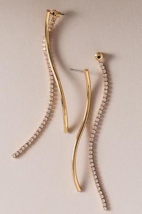 Ettika Spin Around Linear Drop Earrings
