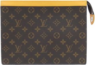 Louis Vuitton Brown Coated Canvas Pochette (Pre-Owned)
