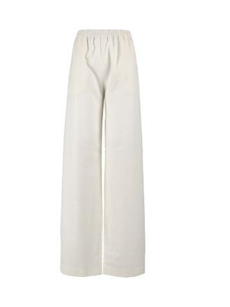 Fabiana Filippi Flannel Elastic Waist Wide-Leg Trousers