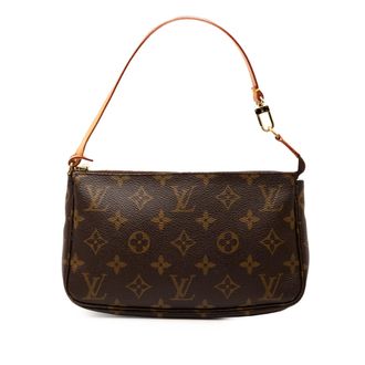 Louis Vuitton Pre-owned Womens Monogram Pochette Accessoires - Brown Textile - One Size