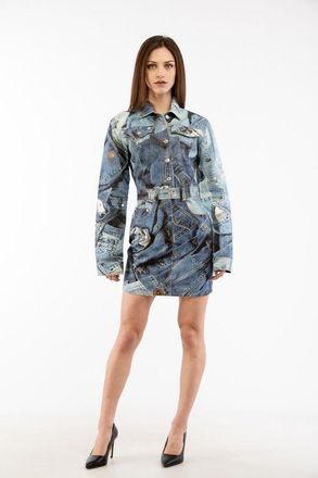 Moschino Leren Riem Met Zilveren Gesp