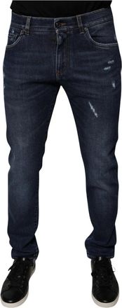 Dolce & Gabbana Skinny Denim Jeans - Heren - Slim Fit Jeans - Blauw - M - Denim - Jeans