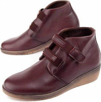 Purapiel Wedge Enkelboot Akilav Bordeaux