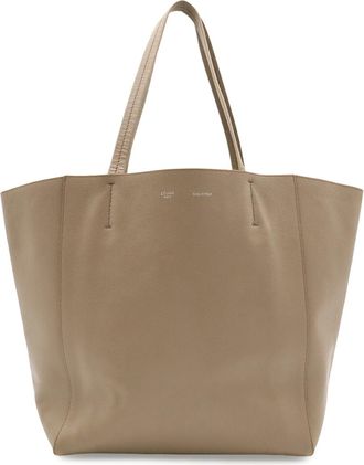 Celine Grayish Leather Shoulder Bag Tote Bag (Pre-Owned)