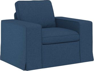 vidaXL Sof&aacute; Azul 103 X 80 X 82 Cm Tela Vidaxl