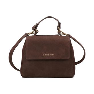 Orciani Suede Schoudertas - Dames - Handtassen - Rood - ONE Size - Leer - Tassen