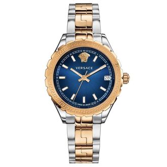 Versace V12060017 Hellenyium Quartz Blauw Wijzerplaat Dameshorloge