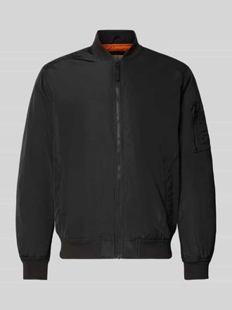 Only & Sons Regular Fit Blouson mit College-Kragen Modell JOSHUA in Black, Gr&ouml;&szlig;e XXL