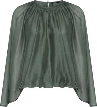 Bruuns Bazaar Tellea BBToula blouse - Dames - Blouses - Groen - M - Overhemden