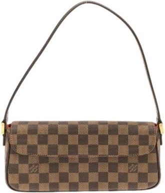 Louis Vuitton Pre-owned Damier Canvas Shoulder Bag - Dames - Vintage Schoudertas - Bruin - ONE Size - Vintage