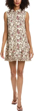 Max Studio Sleeveless Button Front Mini Shirtdress