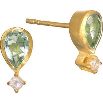 Satya Jewelry True Self Green Amethyst Earrings at Nordstrom