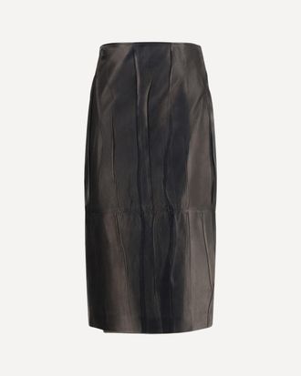 Ermanno Scervino Midi leather Skirt Female 40
