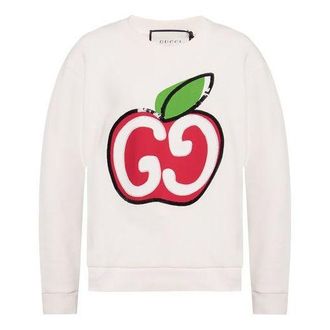 Gucci (WMNS) Gucci SS20 GG Printing Sweatshirt White 469250-XJCCK-9230