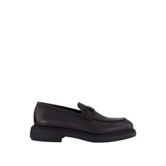 Ferragamo Schoenen, Heren, Zwart, 39 EU, Leer, Gancini Bit Loafers