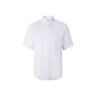 Bogner Linen short-sleeved shirt Lykos for men - White - XXL