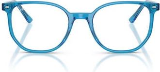 Ray-Ban Elliot 48mm Irregular Optical Glasses in Blue at Nordstrom