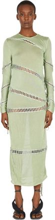 Isa Boulder Maxi Jurk - Dames - Maxi kleedjes - Groen - XS - Rayon - Kleedjes