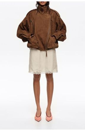 Bimba & Lola Lace Mini Skirt in Ivory at Nordstrom, Size Medium Eu