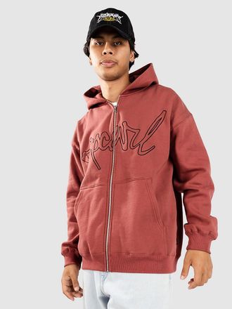 Rip Curl Medina Script Sudadera con Cremallero rojo
