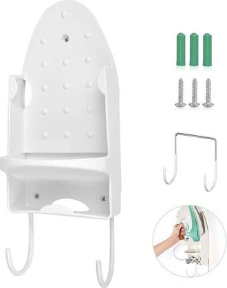 OEM Estante De Pared Para Tabla De Planchar, Estante Para Planchas El&eacute;ctricas, Con Ganchos, Blanco, Estante Colgante Para El Hogar Y El Hotel