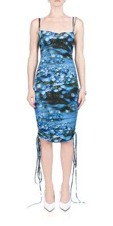 PriscaVera Ruched Fitted Dress In Superbloom