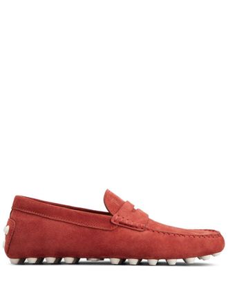 Tod's Mocassini con logo - Rosso