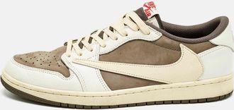 Air Jordan s Multicolor Leather Jordan 1 Retro Low Og Sp Travis Scott Reverse Mocha Sneakers