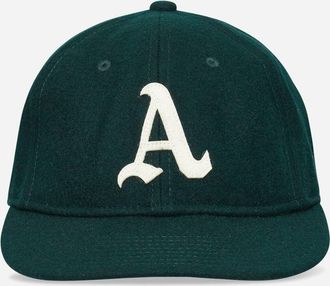 New Era Cooperstown Athletics MLB Heritage Retro Crown 9FIFTY Cap Dark Green