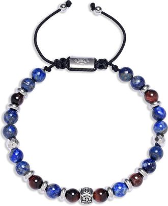 Eye Candy Los Angeles Mens Ethan Semiprecious Stone Beaded Bracelet in Blue at Nordstrom Rack