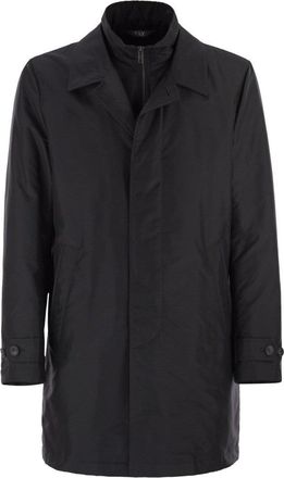 Fay Morning Coat In Technical Poplin