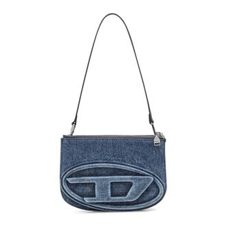 Diesel Shoulder Bags, female, Blue, Size: ONE SIZE 1DR Twin Shoulder Bag