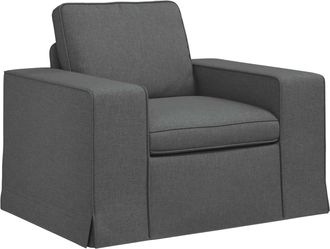 vidaXL Sof&aacute; Gris Oscuro 103 X 80 X 82 Cm Tela Vidaxl