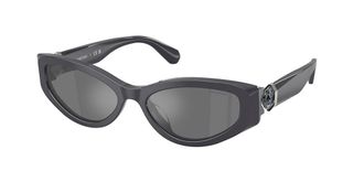 Swarovski SK6045U 10836G Womens Sunglasses Grey Size 55
