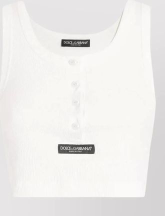 Dolce & Gabbana ribbed tank top sleeveless fitted silhouette