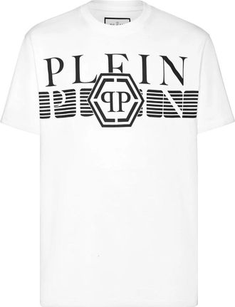 Philipp Plein T-Shirt Ronde Hals - Heren - T-shirts - Wit - 2XL - Katoen - Tops