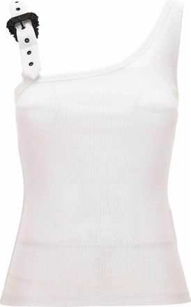 Versace Jeans Couture Top - Dames - Tops zonder mouwen - Wit - 3XS - Tops