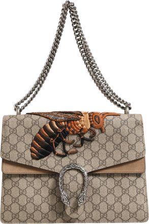 Gucci Supreme Monogram Bee Embroidered Shoulder Womens Bag (Pre-Owned)
