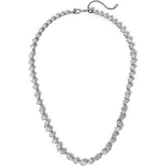 Nadri Lucia Mixed Cubic Zirconia Necklace in Rhodium at Nordstrom