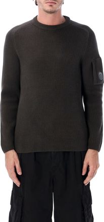 C.P. Company Ribbed Cotton Crewneck Sweater