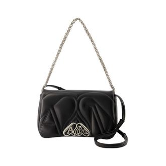 Alexander McQueen The Seal Small Shoulder Bag - female - Alexander McQueen - Shoulder Bags - Black - ONE SIZE - Bags