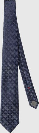 Brunello Cucinelli Men & apos;s Geometric Floral Silk Tie