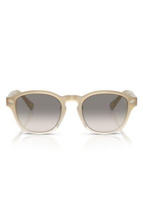 Brunello Cucinelli 50mm Square Sunglasses in White/grey/beige at Nordstrom