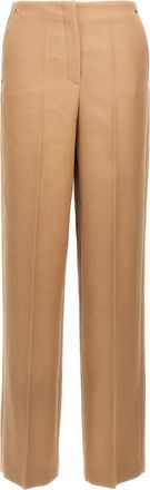 Fendi Beige Wool Dress Womens Pants
