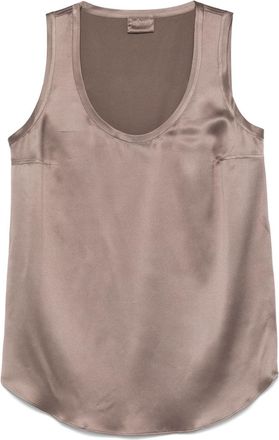 Brunello Cucinelli Satijnen top - Bruin