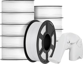 OEM Filamento Para Impresi&oacute;n 3d, Material Pla, Excelente Adherencia Entre Capas, Pla Blanco Mate