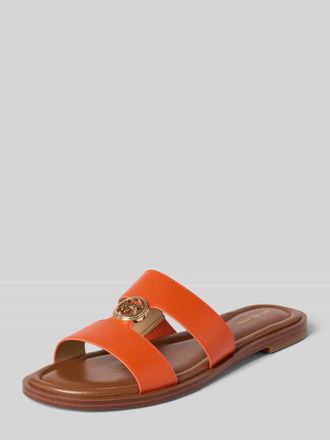 Michael Kors Sandalette aus Leder mit Label-Applikation Modell ERIN in Orange, Gr&ouml;&szlig;e 36